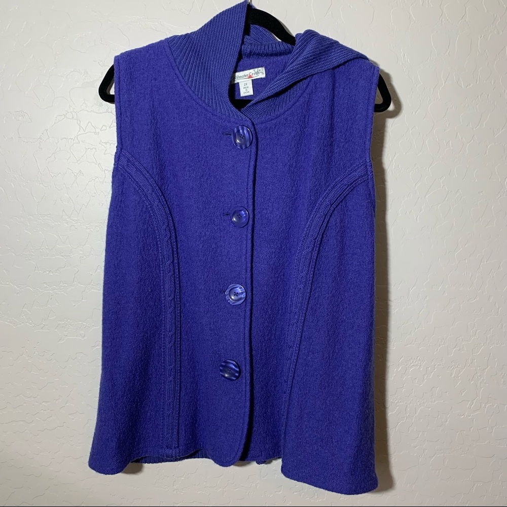 Coldwater Creek Vest with Hood